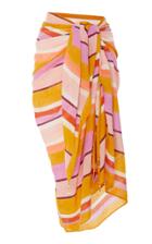Matta Striped Cotton-voile Sarong