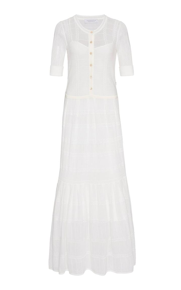 Moda Operandi Gabriela Hearst Iris Silk-blend Knit Maxi Dress Size: L