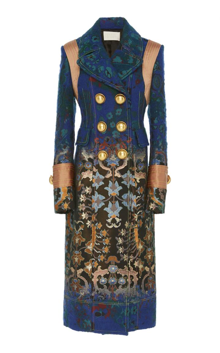 Peter Pilotto Wool Jacquard Coat
