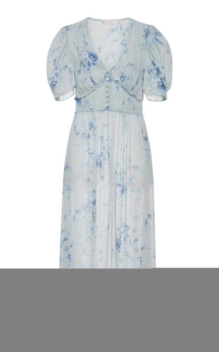 Loveshackfancy Ariel Silk Midi Dress