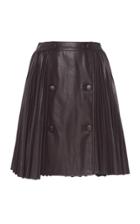 Huishan Zhang Cosmic Leather Mini Skirt