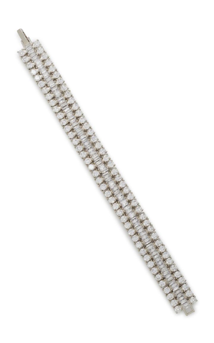 Fallon Rhodium And Crystal Bracelet
