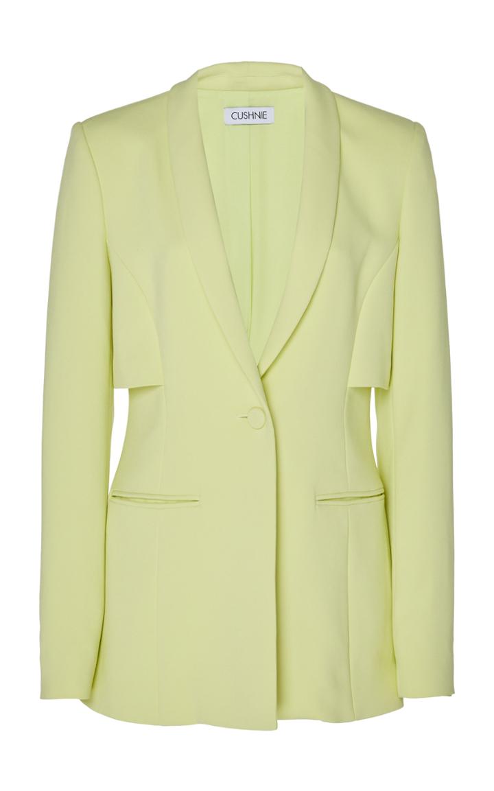 Cushnie Single-breasted Cady Jacket