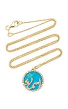 Names By Noush Treasure Disk Arabic Name Necklace With Turquoise Gemstone