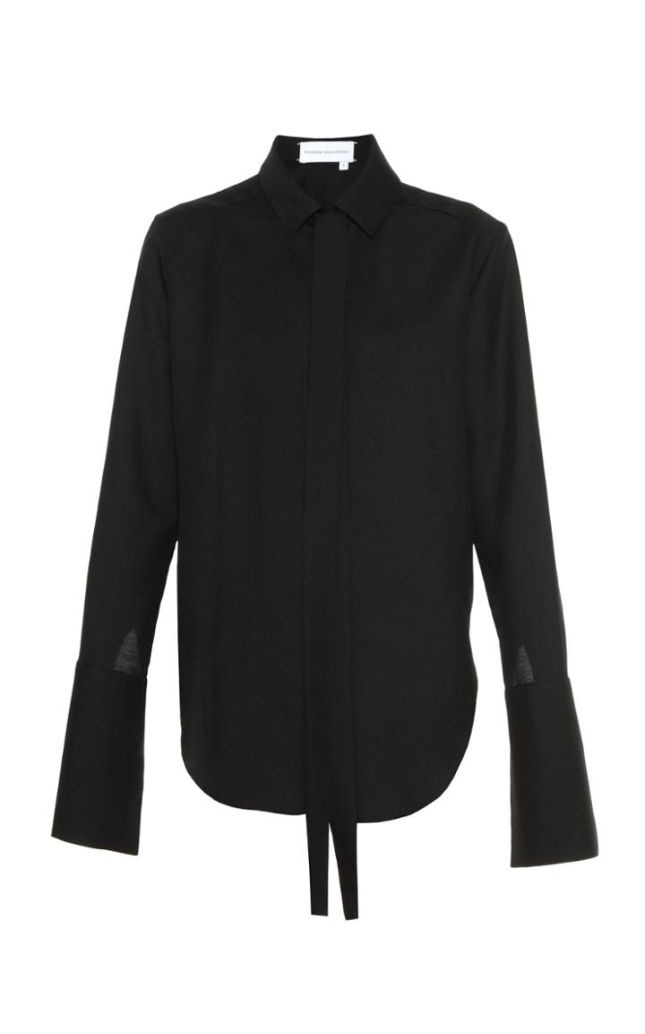 Moda Operandi Aleksandre Akhalkatsishvili High-low Pussybow Blouse Size: M