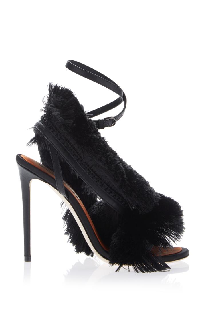 Marco De Vincenzo Allover Fringe Sandal