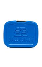 Balenciaga Lunch Box Logo-embossed Resin Mini Clutch