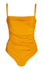 Johanna Ortiz Ochre Soul Tribute Ruched Swimsuit