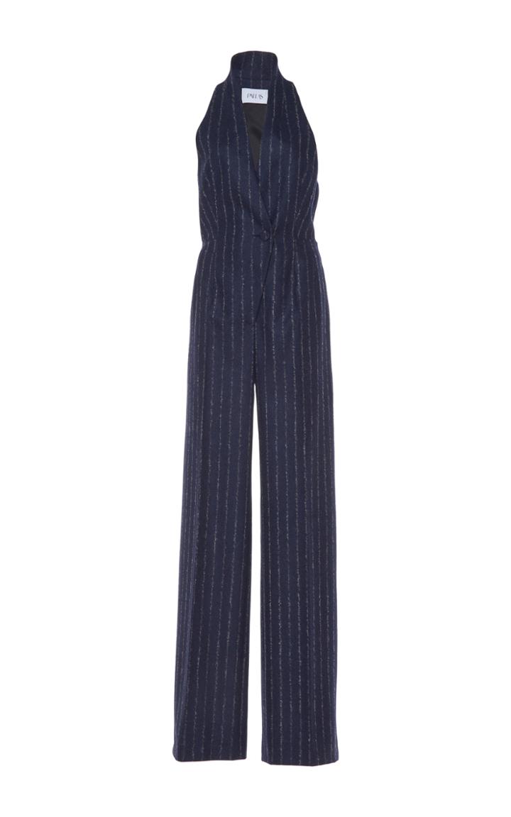 Pallas Beckett Halter Pin Stripe Jumpsuit