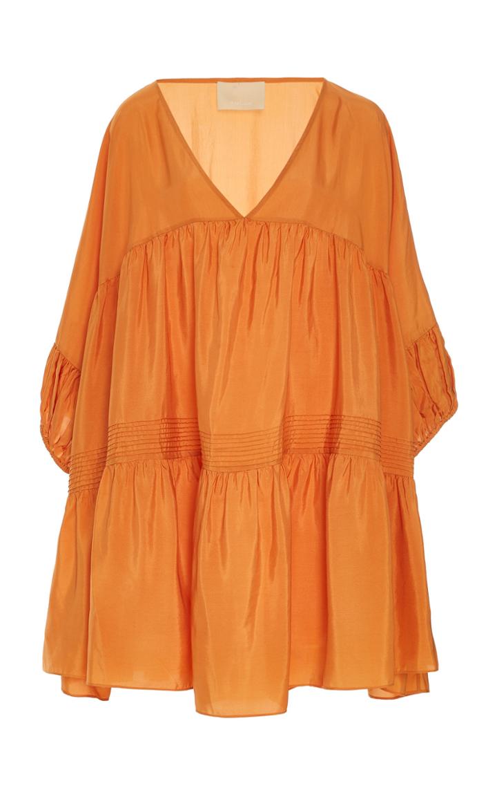 Anaak Airi Silk-crepe De Chine Mini Dress