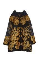 Biyan Callope Eyelet Embroidered Wool-blend Jacket