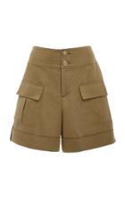 Caroline Constas Safari Double Pocket Linen Short