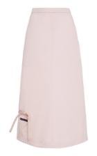 Prada Bow Detail Midi Skirt
