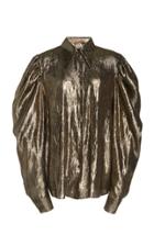 Michael Kors Collection Draped Silk Shirt