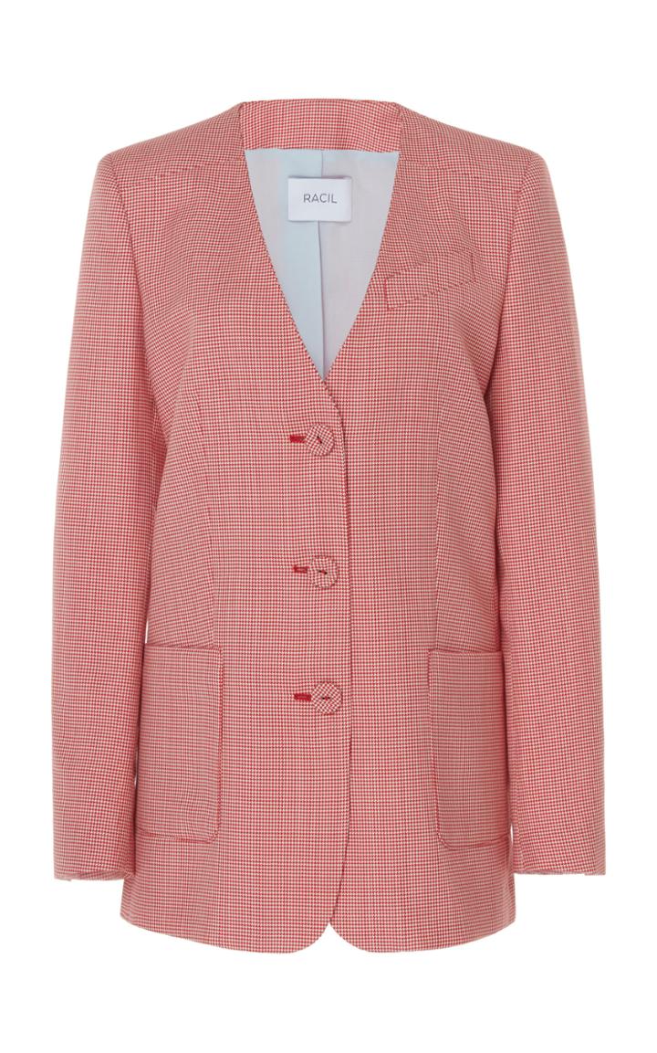 Racil Oliver Single Breasted Collarless Jacket