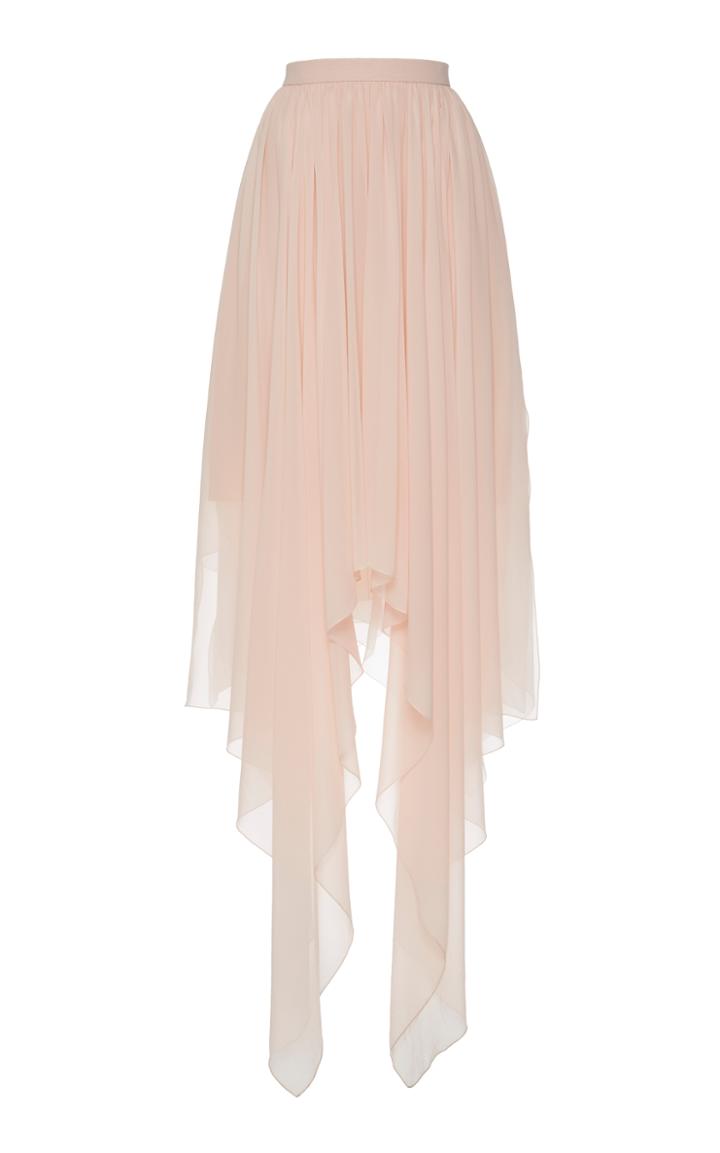 Delpozo Georgette Full Length Skirt