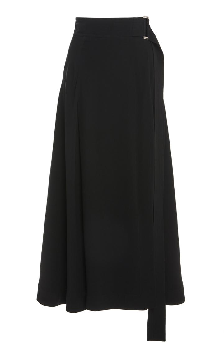 Moda Operandi Victoria Beckham Open-back Belted Cady Skirt