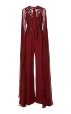 Elie Saab Cape Sleeve Jumpsuit