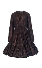 Miu Miu Taffeta Long Sleeve Dress