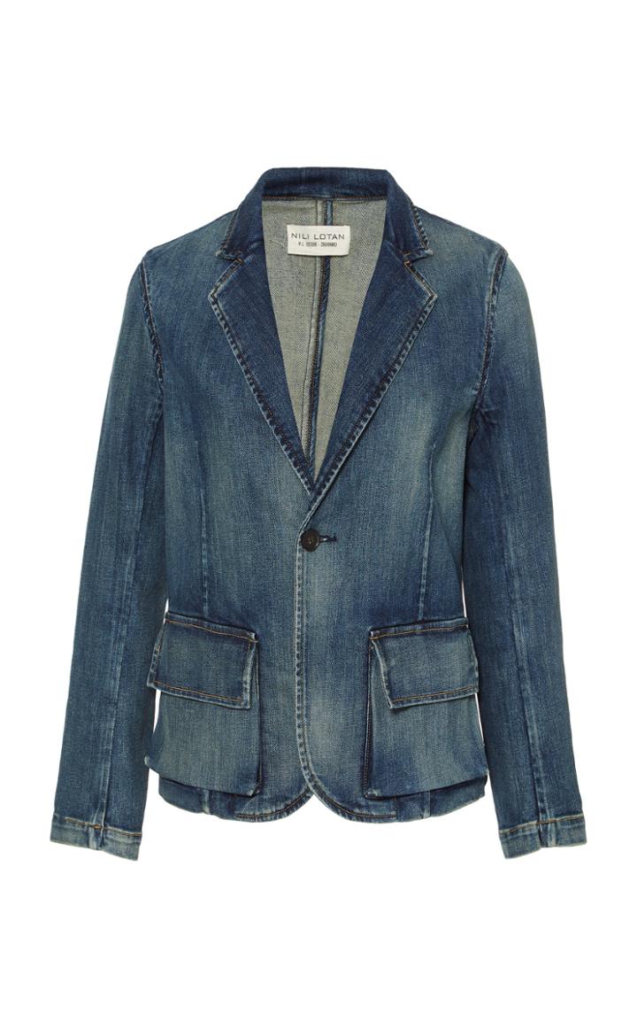 Nili Lotan Addison Denim Blazer