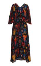 Rianna + Nina Lilli Fluid Sleeve Silk Dress