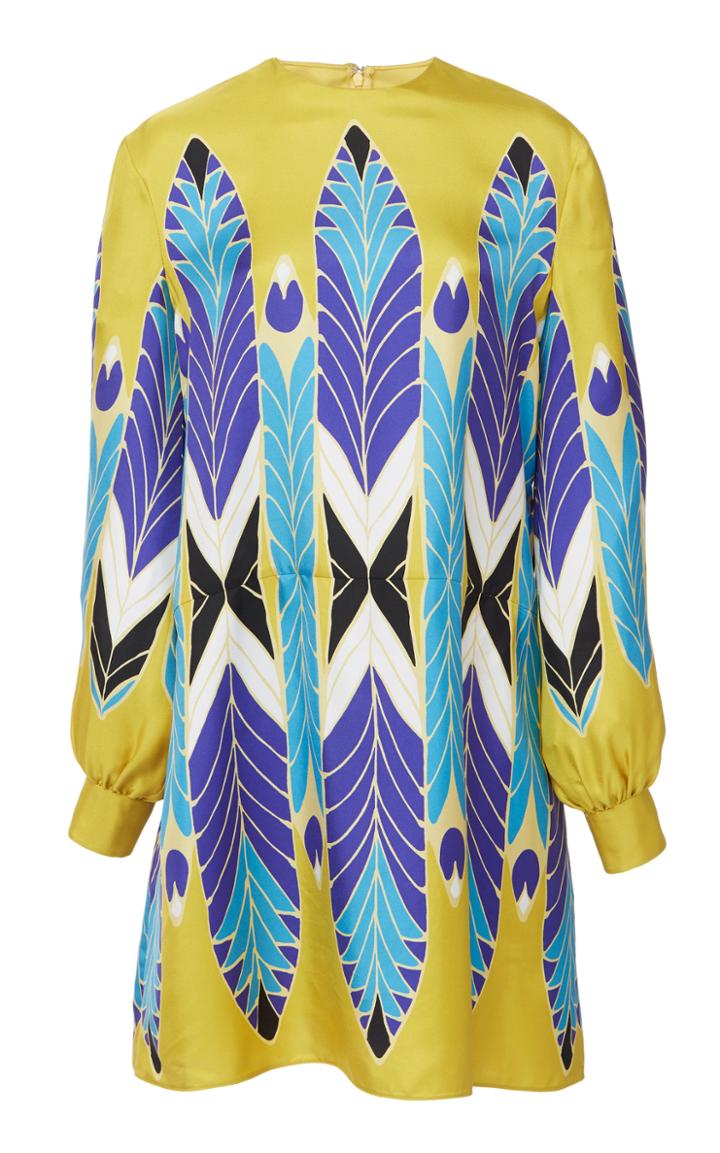 Valentino Printed Silk Mini Dress