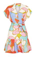 Moda Operandi Rebecca Vallance Tirano Printed Linen-blend Mini Dress