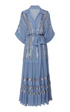 Temperley London Sable Tiered Chiffon Dress