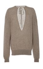 Khaite Emma Cut Out Cashmere Sweater