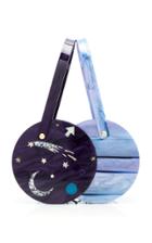 Edie Parker Planet Inlay Acrylic Double Shot Bag