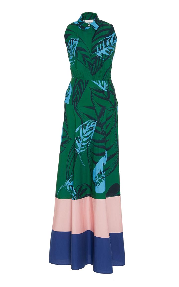 Borgo De Nor Paloma Printed Cotton Maxi Dress
