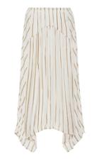 Moda Operandi Vince Crushed Panel Stripe Voile Midi Skirt Size: Xxs