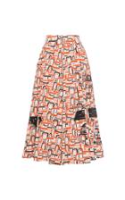 Moda Operandi Prada Printed A-line Midi Skirt