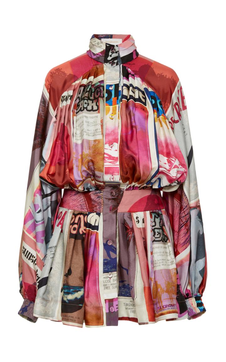 Moda Operandi Zimmermann Wavlength Long Sleeve Mini Dress Size: 0
