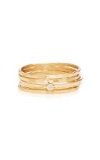 Zoe Chicco 14k Hammered Five Ring Set
