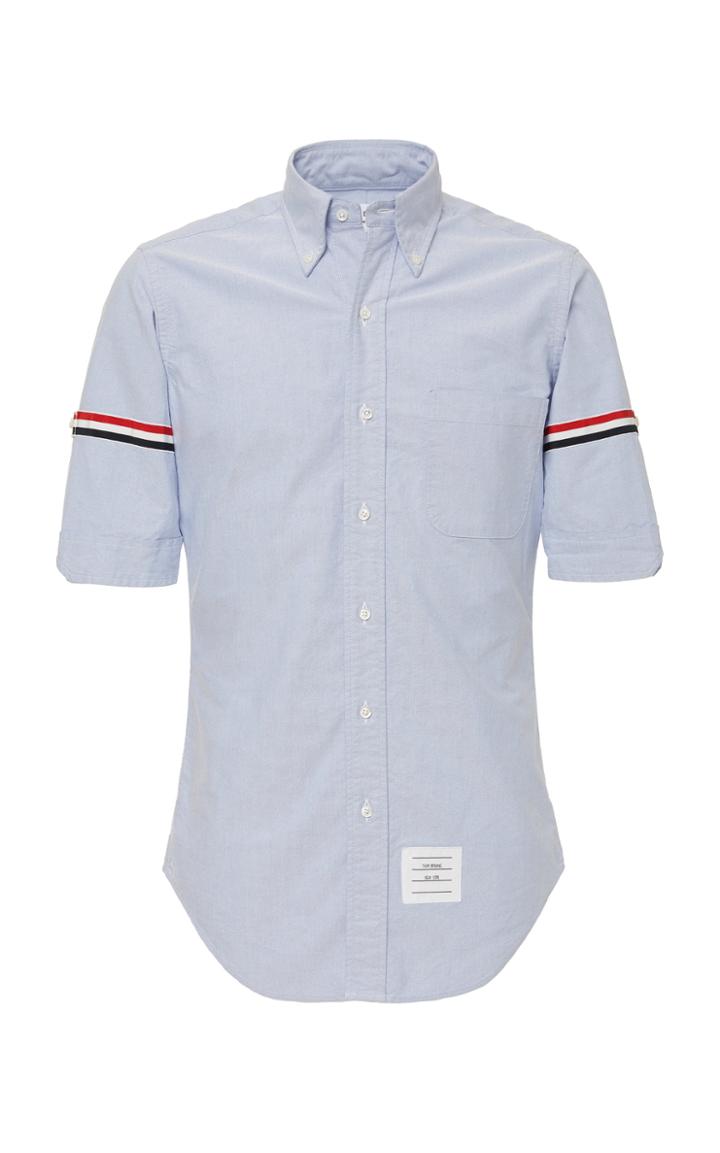 Thom Browne Striped Cotton-oxford Button-down Shirt