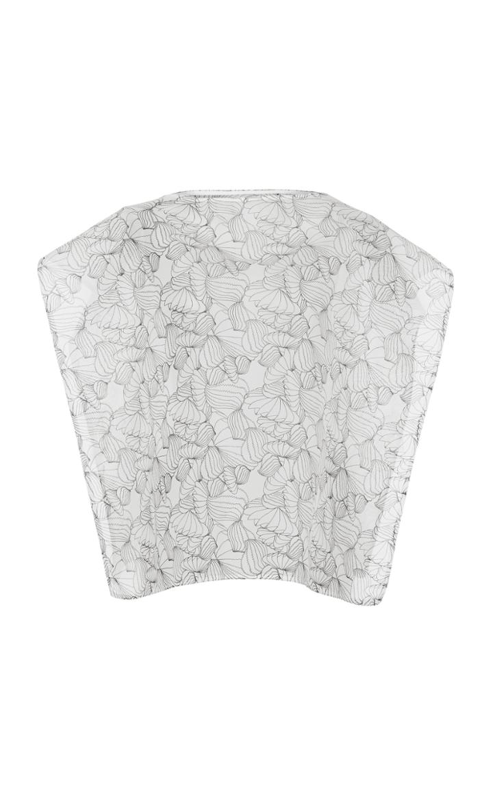 Maticevski Innocent Silk Poncho Top