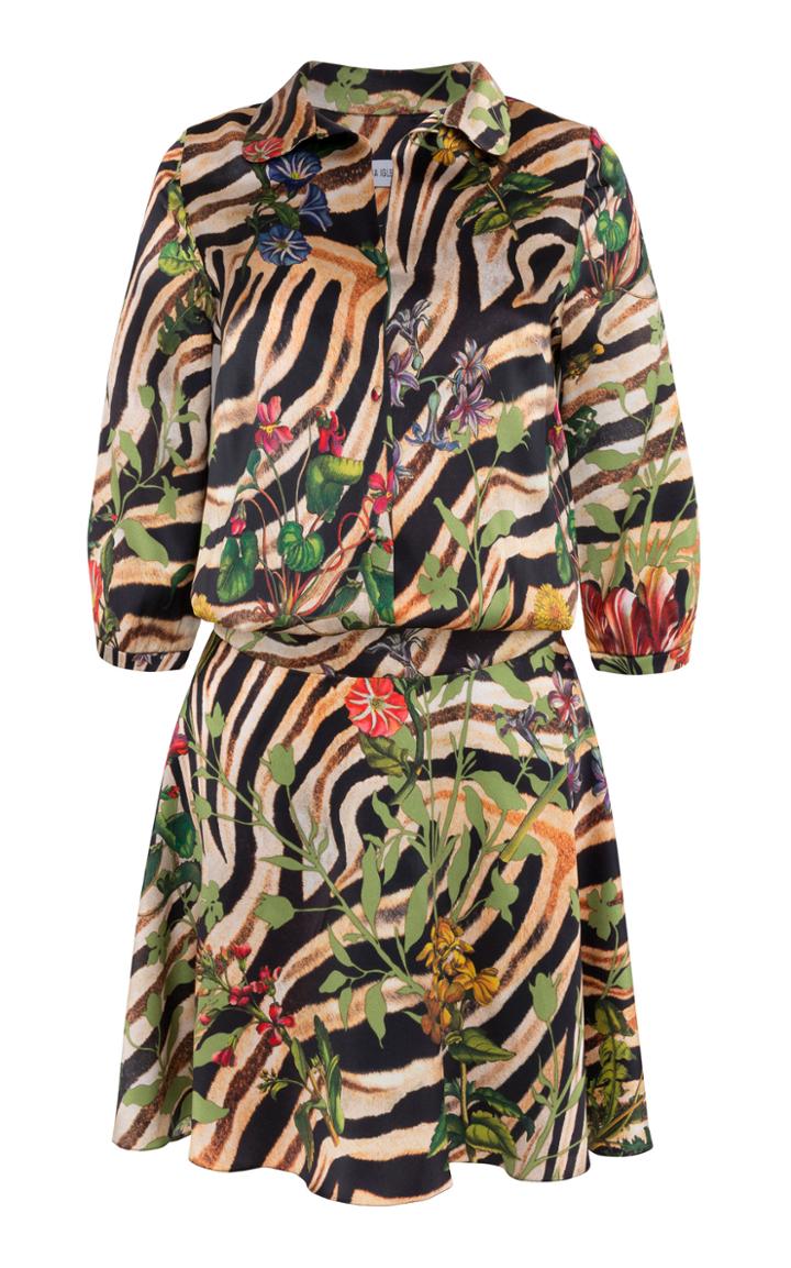 Adriana Iglesias Paulina Silk Satin Dress