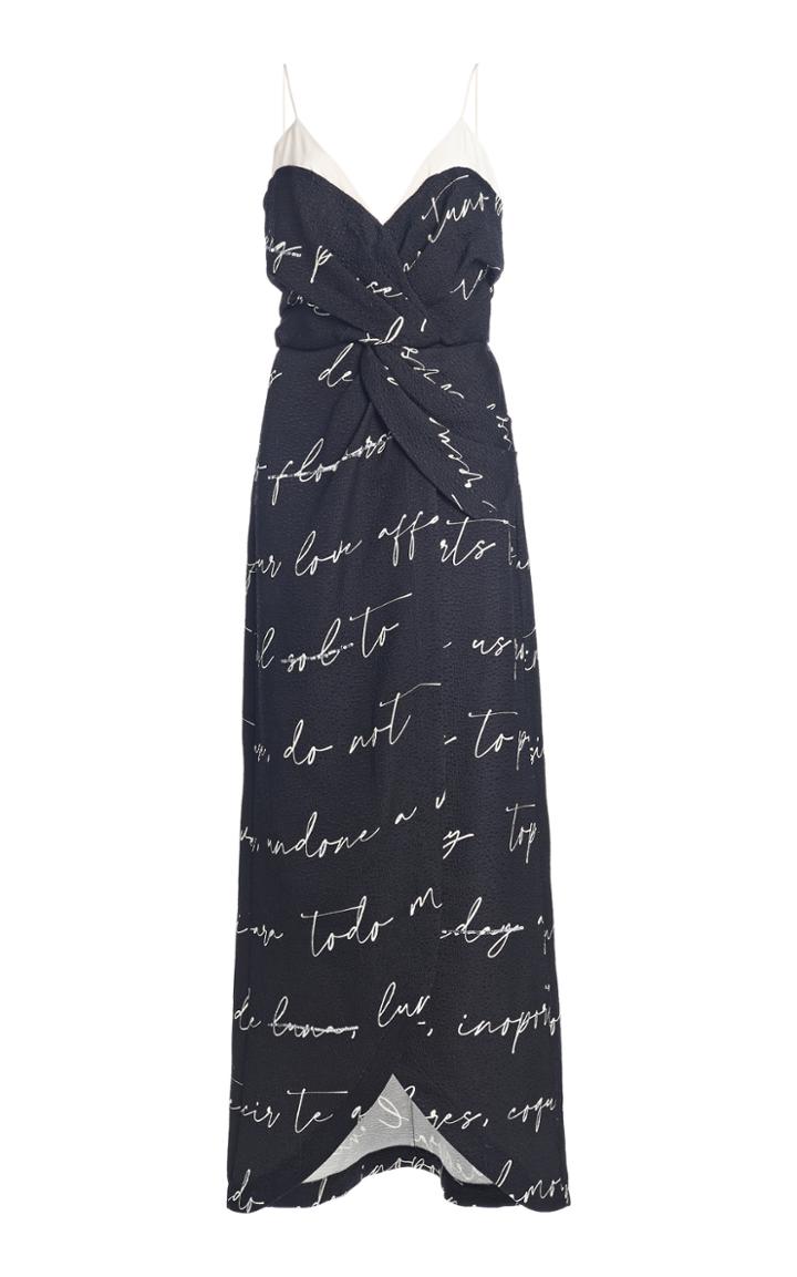 Moda Operandi Johanna Ortiz Letter Carrier Wool Silk Maxi Dress