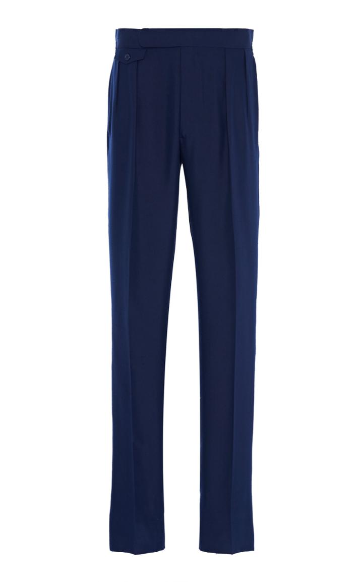 Ralph Lauren Purple Label Greg Double Pleated Wool Trouser