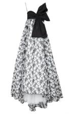 Moda Operandi Carolina Herrera Bow-detailed Floral-embroidered Organza Gown