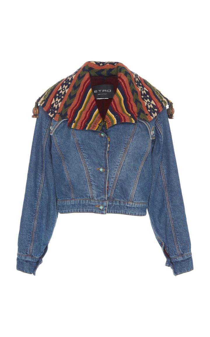 Etro Striped Denim Jacket