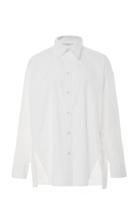 Moda Operandi Vince Convertible Cotton Button-down Shirt Size: Xxs