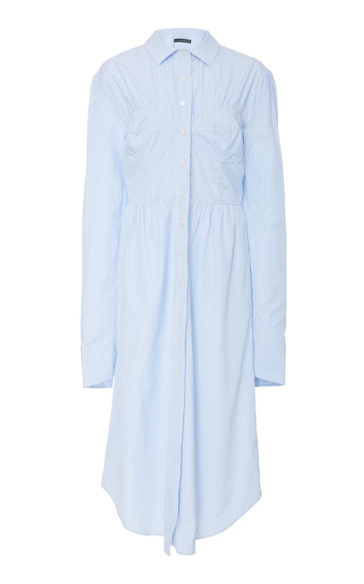 Alexachung Gathered Cotton Shirt Dress