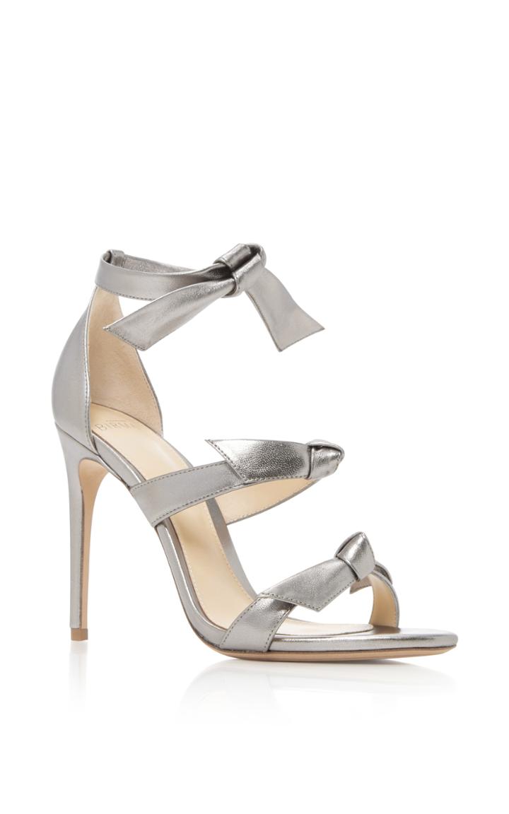 Alexandre Birman Gianna Metallic Leather Sandals