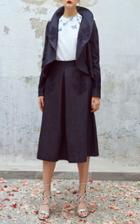 Luisa Beccaria Denim And Lace Jacket