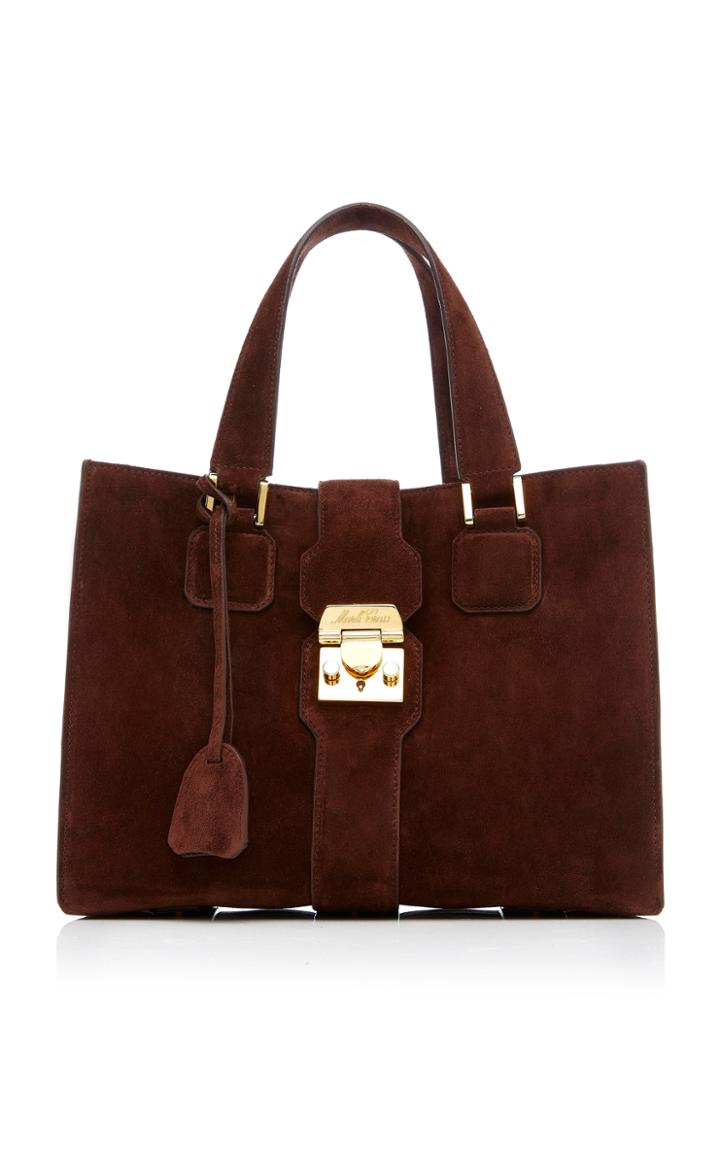 Mark Cross Livingston Suede Tote