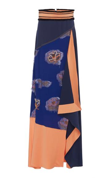 Peter Pilotto Flower Jacquard Layered Skirt