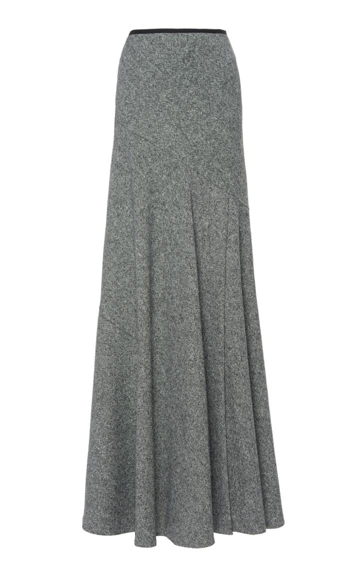 Lanvin Tweed Long Skirt
