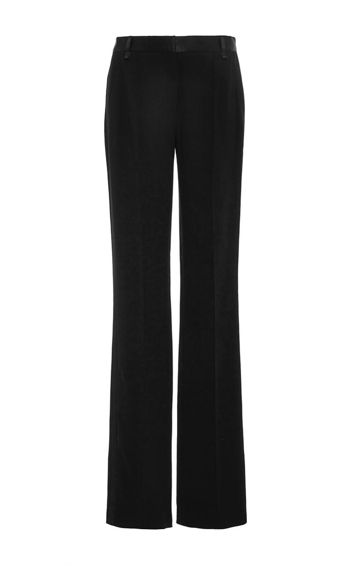 Adam Lippes Wool Stretch Crepe Tuxedo Pant